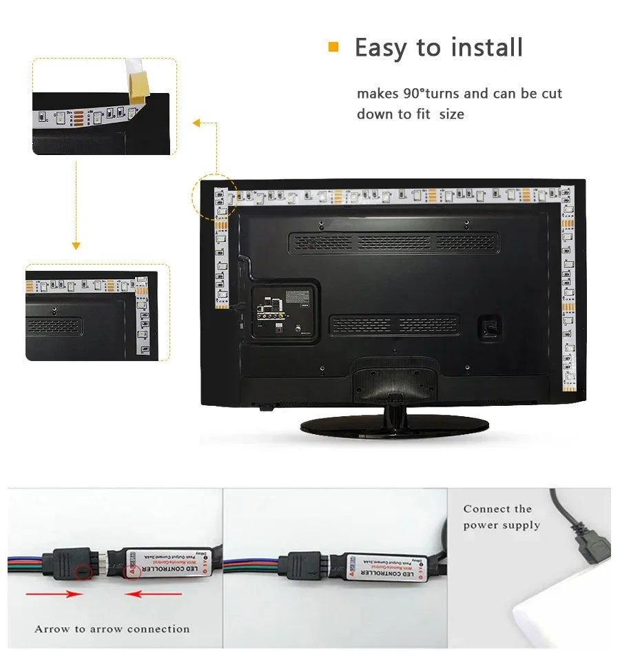 Smart RGB LED Strip Lights -USB Powered | Flexible & Customizable